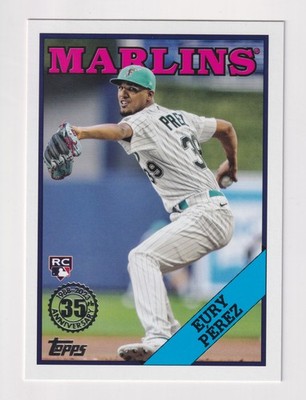 2023 Topps Update 1988 35th ANNIVERSARY #88US-28 EURY PEREZ RC Rookie Marlins