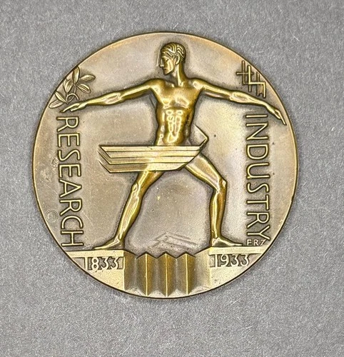 1933 Chicago Worlds Fair Industry Research Token Century Of Progress Exposition