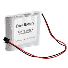 Exell Battery EBDL-5 Fits Saflok 459112 740012 885008 Room Safe