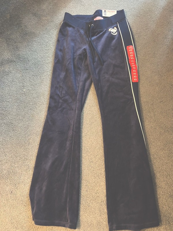 Juicy Couture Navy Blue Track Pants New XS