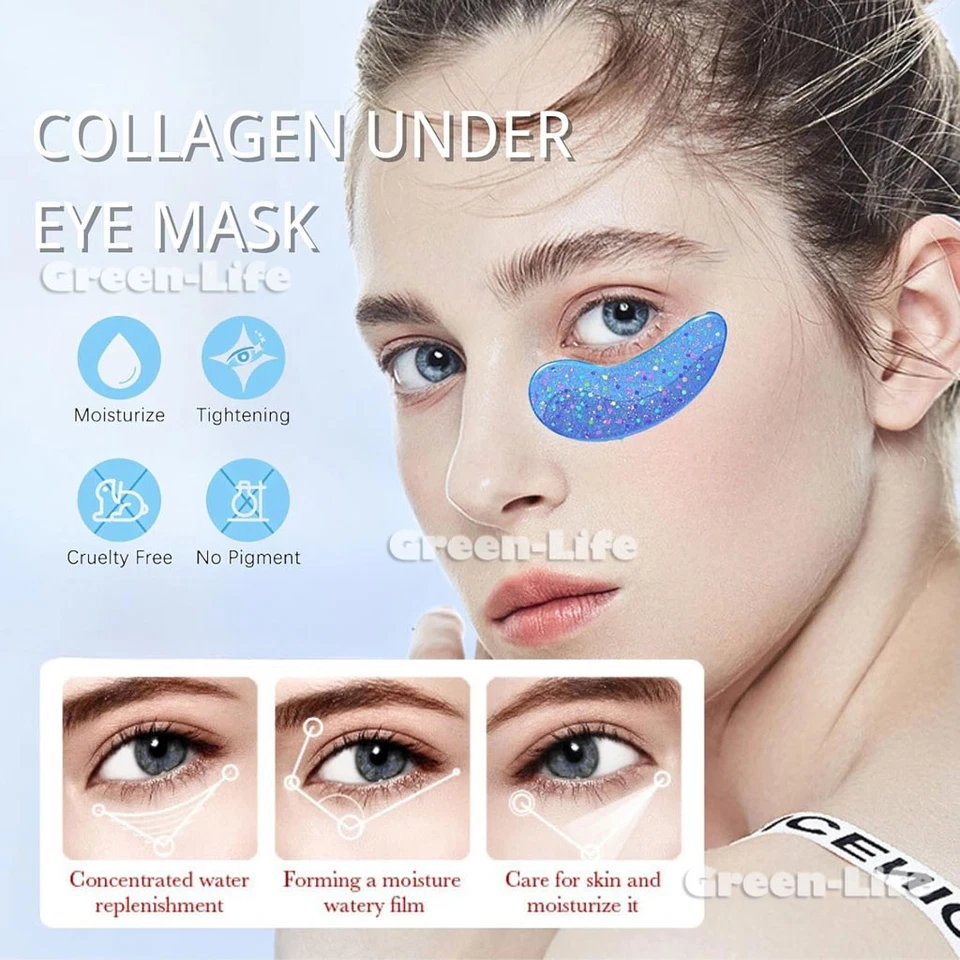 Under Eye Patches for Dark Circles & Puffy Eyes (6 Pairs, 12PCS) Marine Collagen - Image 2 of 4