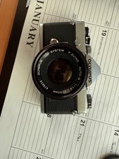 Olympus OM-1 Film Camera with 50 mm Lens 1:1.8