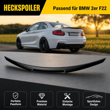 F�r BMW 2er F22 14-20 Coupe Heckspoiler M4 Stil Hochgl�nz Verkleidung Blende