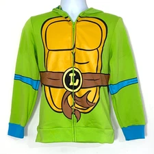 Nickelodeon Hoodie Youth L-XL Teenage Mutant Ninja Turtles Leonardo Costume Zip