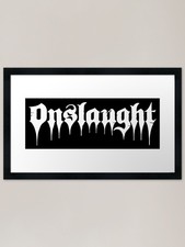 Onslaught for you. Trash metal is a Framed Wall Art Poster Canvas Print Picture