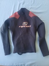 Rip Curl Classic Youth Wetsuit Jacket Top Size 10 Black/Red Classic