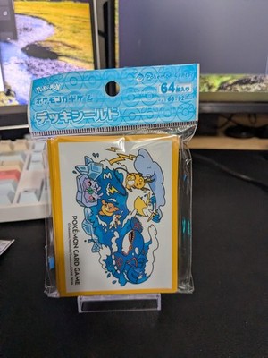 Pokemon Center Card Sleeves Kyogre Psyduck Design 64ct Deck Shield NEW Sealed