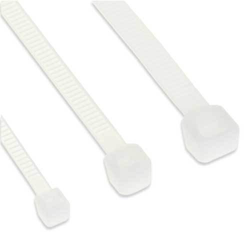 3x InLine Kabelbinder, Länge 400mm, Breite 4,8mm, natur, 100 Stück