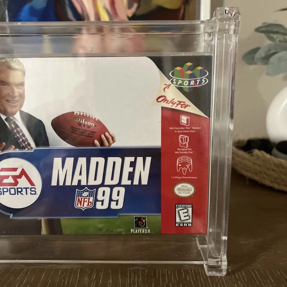 9.8 A+ SELLADO Madden NFL 99 Fútbol WATA NUEVO V-Seam Nintendo 64, 1998 Foto 3 de 4