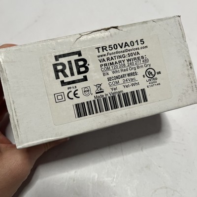 FUNCTIONAL DEVICES RIB Class 2 Transformer 50 VA Power Rating 24V AC TR50VA015