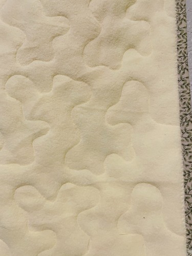 Homemade Spring floral quilted plush fleece baby/lap blanket 39" x 48" - Bild 7 von 8