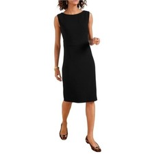 Talbots Black Sleeveless Sheath Dress Plus Size 20 Classic Business Professional