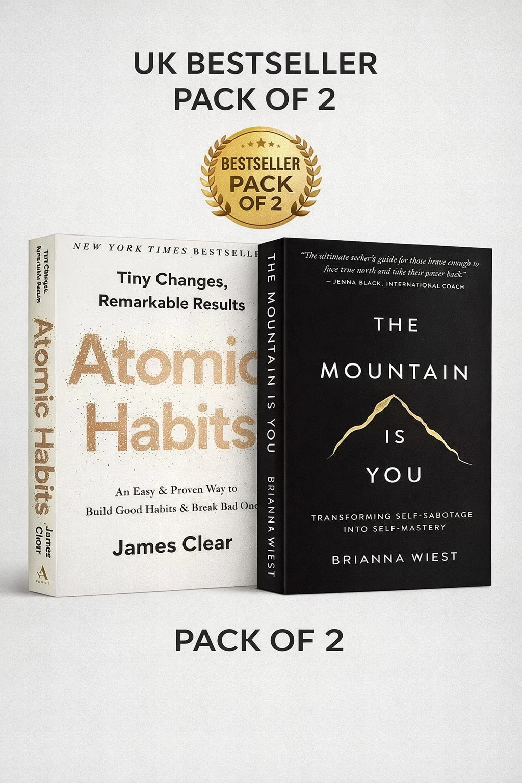 UK Bestseller Pack of 2 Books – Atomic Habits by James Clear & The Mountain Is Y