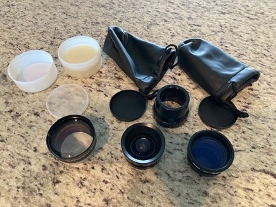Lot of 3 (2) KODAK  lenses: Super wide angle 0.5x 37 mm Telephoto 2.0x plus 1