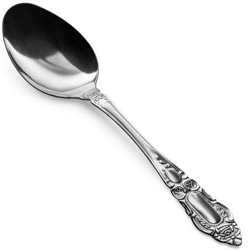 12 pieces Dinner Spoons, Food Grade Stainless Steel Spoons, 7.5 inches, Flatw...