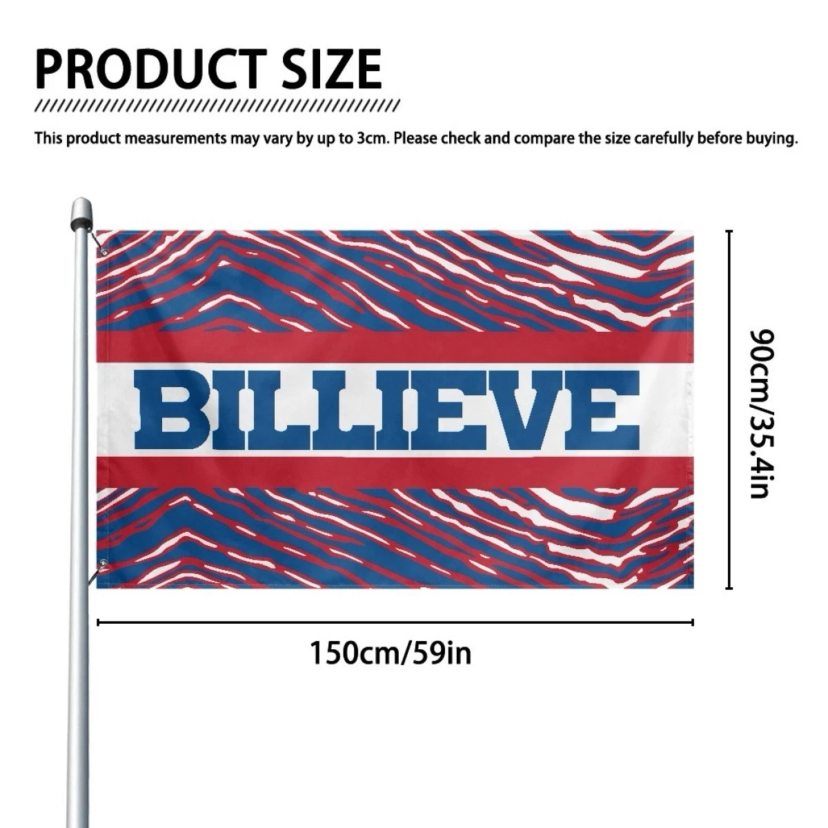 Buffalo Fans Football Team House Flag