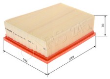 BOSCH Luftfilter Für RENAULT Grand Scenic IV Scénic Koleos II 15- F026400489