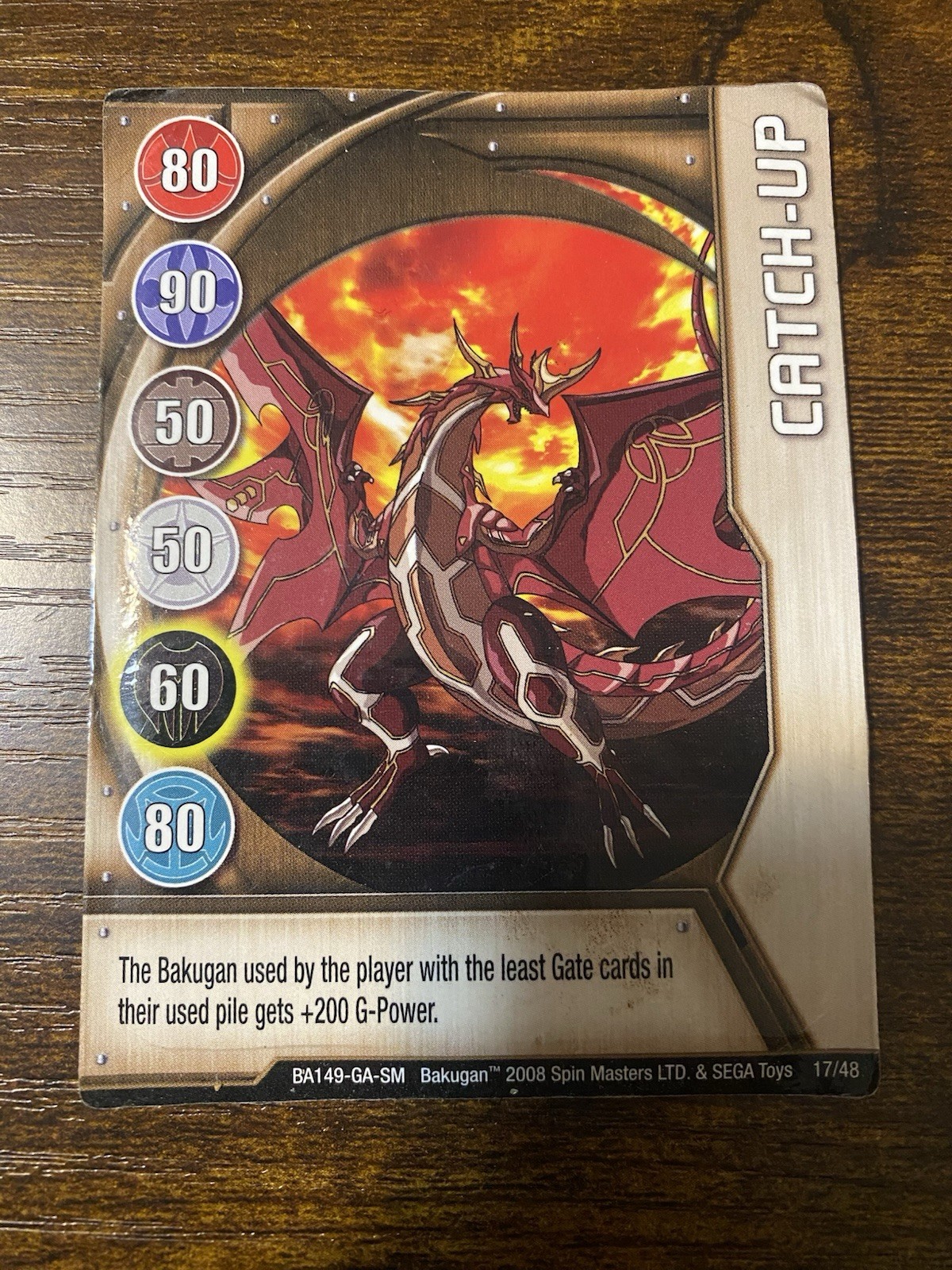Bakugan Battle Brawlers Catch-Up 17/48 Pyrus Ultimate Dragonoid English Version