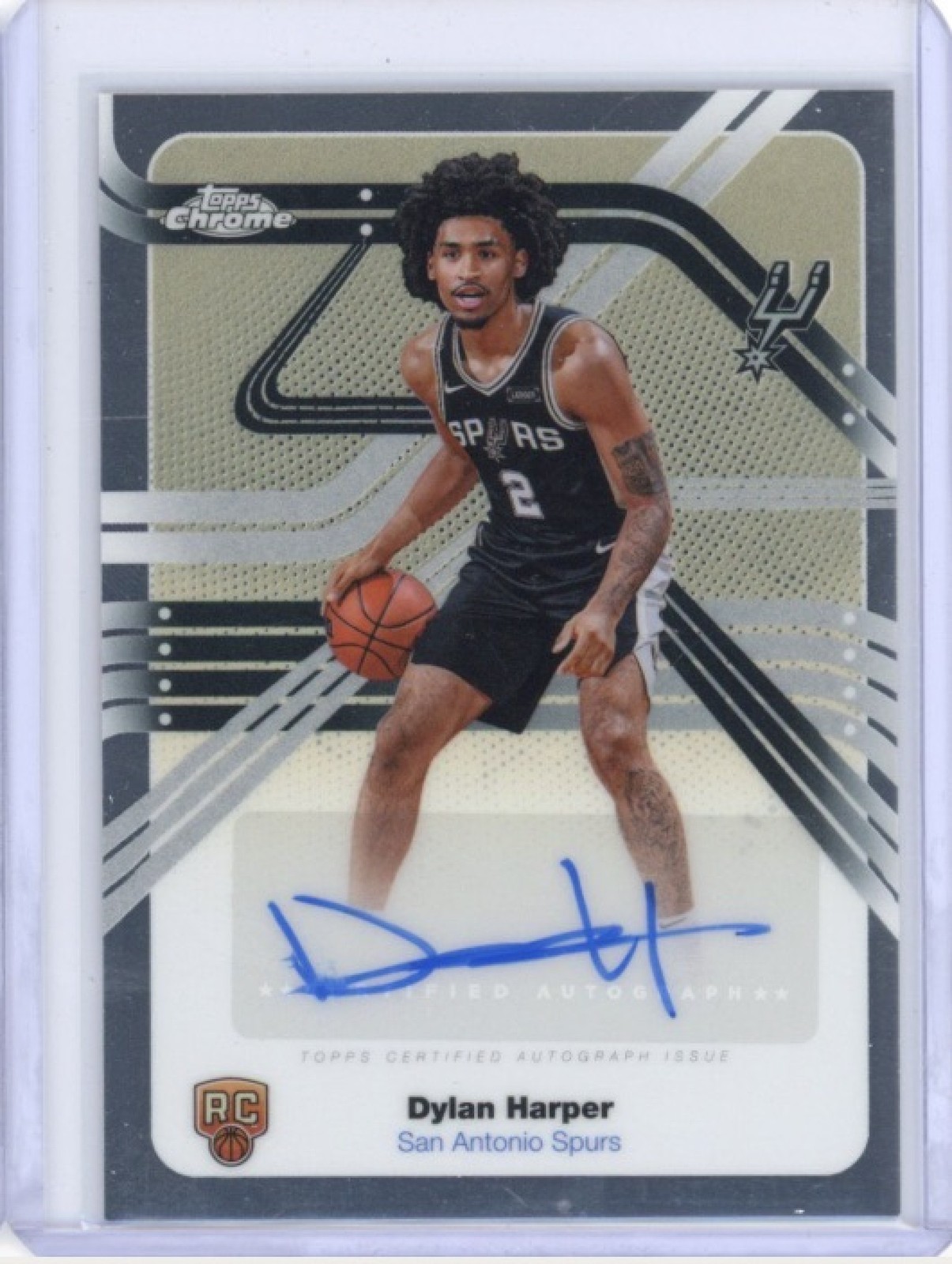 DYLAN HARPER 2025-26 TOPPS CHROME #NS-DH NEXT STOP SIGNATURE REFRACTOR RC AUTO