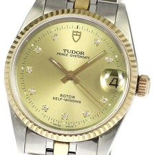 TUDOR Prince Oyster Date 72033 YG 2 tone 10P Cal.2824-2 AT Boy's Watch_753487