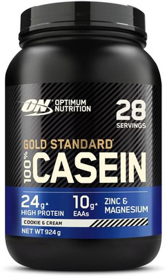 Optimum Nutrition 100 % Gold Standard Casein, 924 g (2 lb) Dose, Cookies & Cream