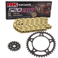 Kettensatz Aprilia RXV 450 06-09 Kette RK GB 520 EXW 112 Offen Gold 15/48