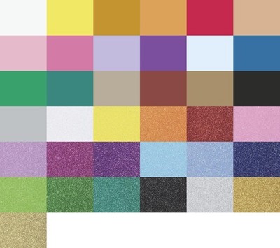 Moosgummi CreaSoft Glitter/Standard 20x30cm A4 (Glitzer Glimmer) (19,83 EUR/m²)