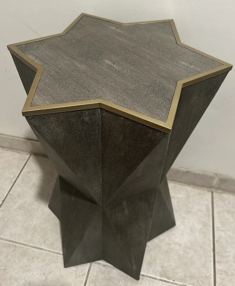 CAPELLA 22in Urban Modern Decor Accent End Table Star Shape Uttermost 24948 CE0 - Image 2 of 4