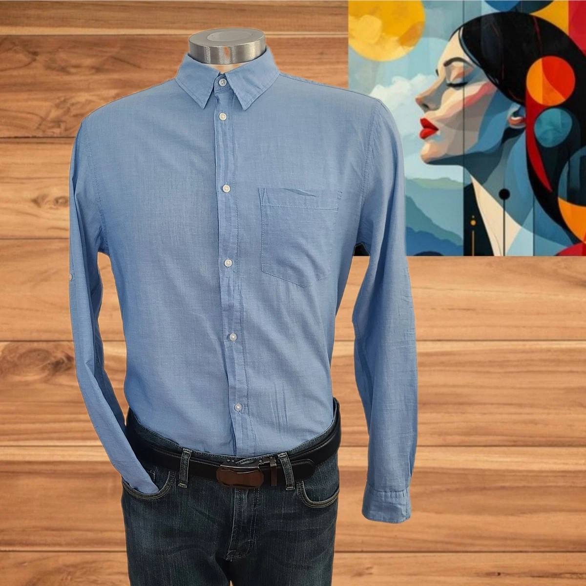 H&M 100% Cotton Solid Dress Shirts for Men for sale | eBay H&M 100% Cotton Solid Dress Shirts for Men for sale | eBay