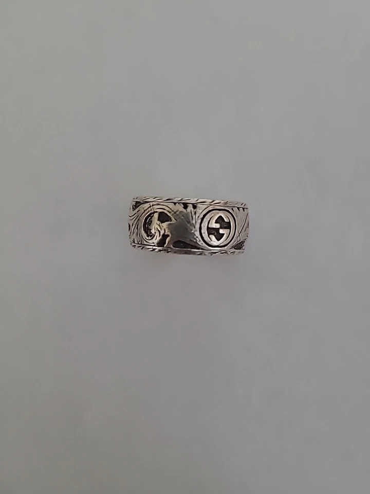Anillo de plata para gato GUCCI 925 # 7,5 Foto 3 de 4