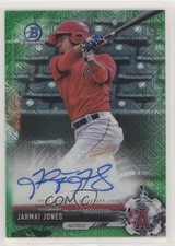 2017 Bowman Chrome Prospect Mega Box Green Refractor 63/99 Jahmai Jones Auto 7e6