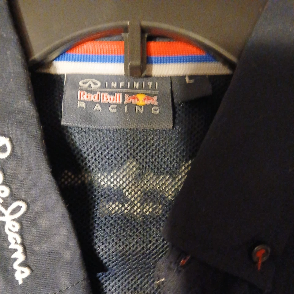 Camisa Pepe Jeans Red Bull Racing Infiniti Manga Larga Botón Hombres Talla L Azul Foto 4 de 4