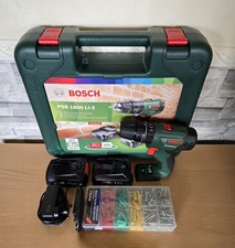 Bosch PSB 1800 LI-2 Cordless Combi Drill With 2 Battery Charger And Case.
