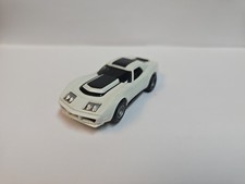 vintage Aurora AFX Corvette "A" Production White  Black HO Scale Slot Car