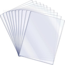 10 Pcs 8.5 x 11'' Rigid Print Protectors Clear x 11'',