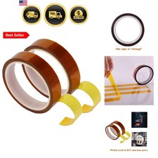 2 Rolls 20mm X 33m 108ft Heat Tape,Adhesive Heat Resistant/Transfer Tape, Hea...