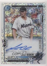 2021 Bowman Chrome Prospects Speckle Refractor /299 Jake Eder #CPA-JED Auto 7c5