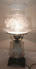 Vintage Hurricane Gone With The Wind Lamp / Clear/ VGC