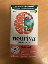NEURIVA Original Brain Supplement for Memory Focus  Concentration 30ct. 09/2026