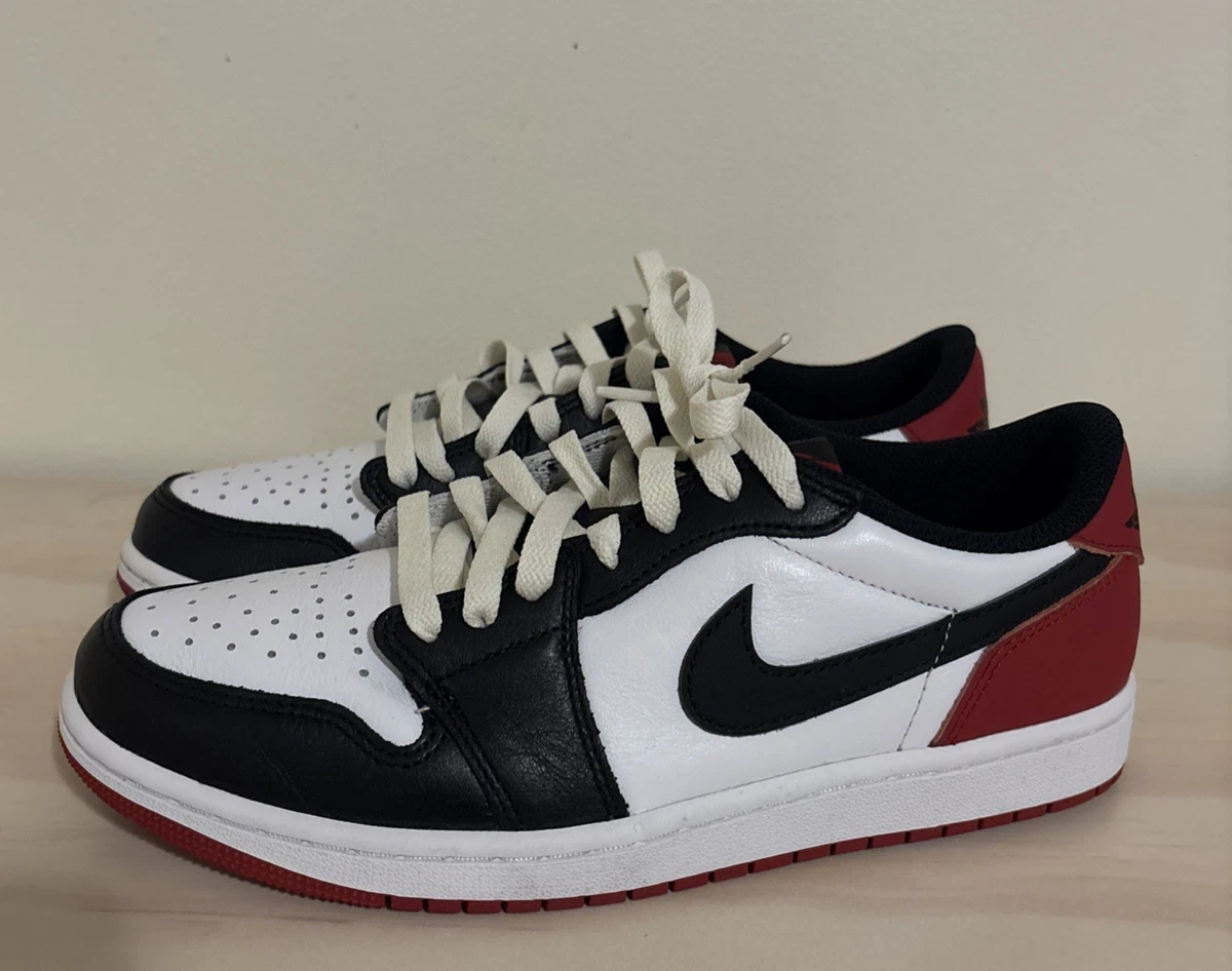 Jordan 1 Strap Low Black Toe | eBay