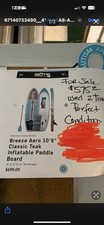 Bote Inflatable Paddleboard 10" with Center Aero Fin, Brand New. Used twice. 