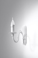 Rustikale Wandleuchte E14 Weiß Wand Wandlampe Landhauslampe Leuchte Innenlampe