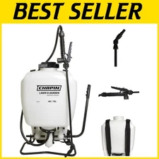 Comfortable 4-Gallon Backpack Sprayer with 20-Inch Wand for Easy Lawn Care