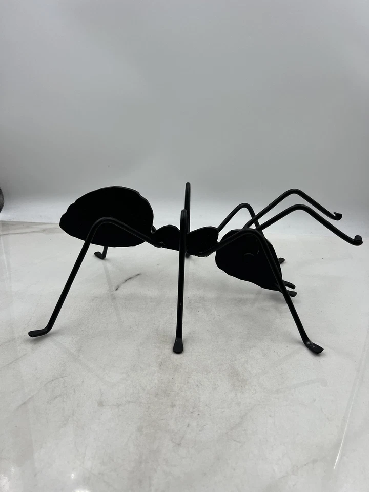 Escultura de hormigas de metal grande decoración de jardín al aire libre arte de patio de insectos hecho a mano 12 pulgadas Foto 3 de 4
