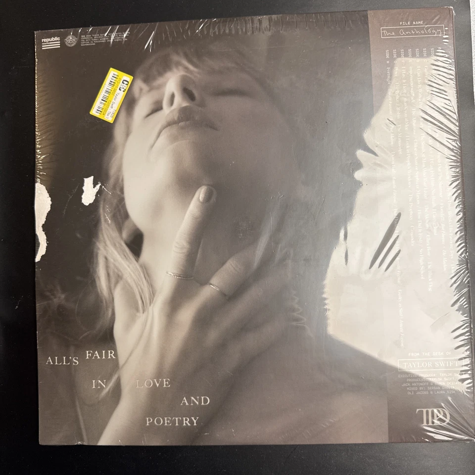 Taylor Swift Tortured Poets Department ANTHOLOGY Vinyl 4LP NEW Corner Bend - Image 2 of 2