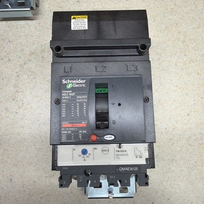 SCHNEIDER 125 AMP 125A 36kA TRIPLE POLE MCCB NSX160F CNXAE34125 TM125D MWST REG D