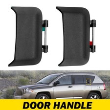 Black Outside Door Handle Rear Left+Right For...