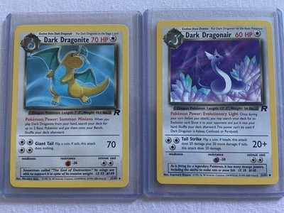Pokémon - Dark Dragonite & Dragonair 22/82 33/82 - Team Rocket English - EX