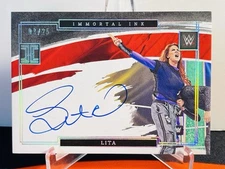 2022 Impeccable WWE Lita /25 Immortal Ink Holo Silver Auto #IM-LTA