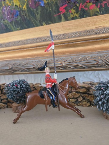 VINTAGE 1 W BRITAINS FROM SET #44 ** OUEEN'S BAY (2nd) DRAGOON GUARDS MOUNTED